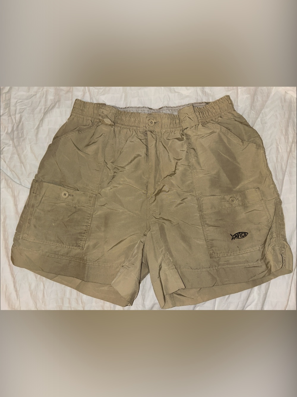 AFTCO Men's Tan Cargo Shorts